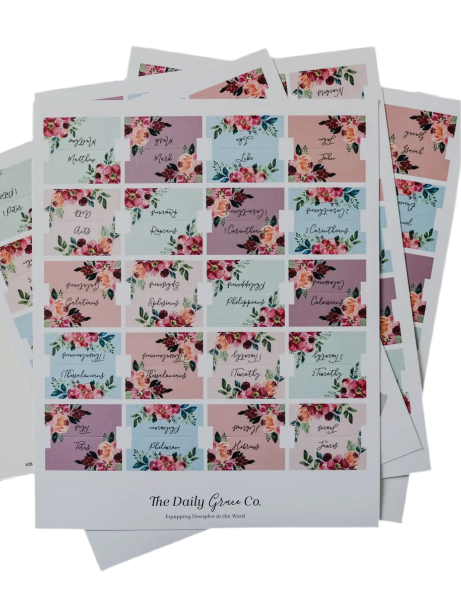 Floral Bible Tabs