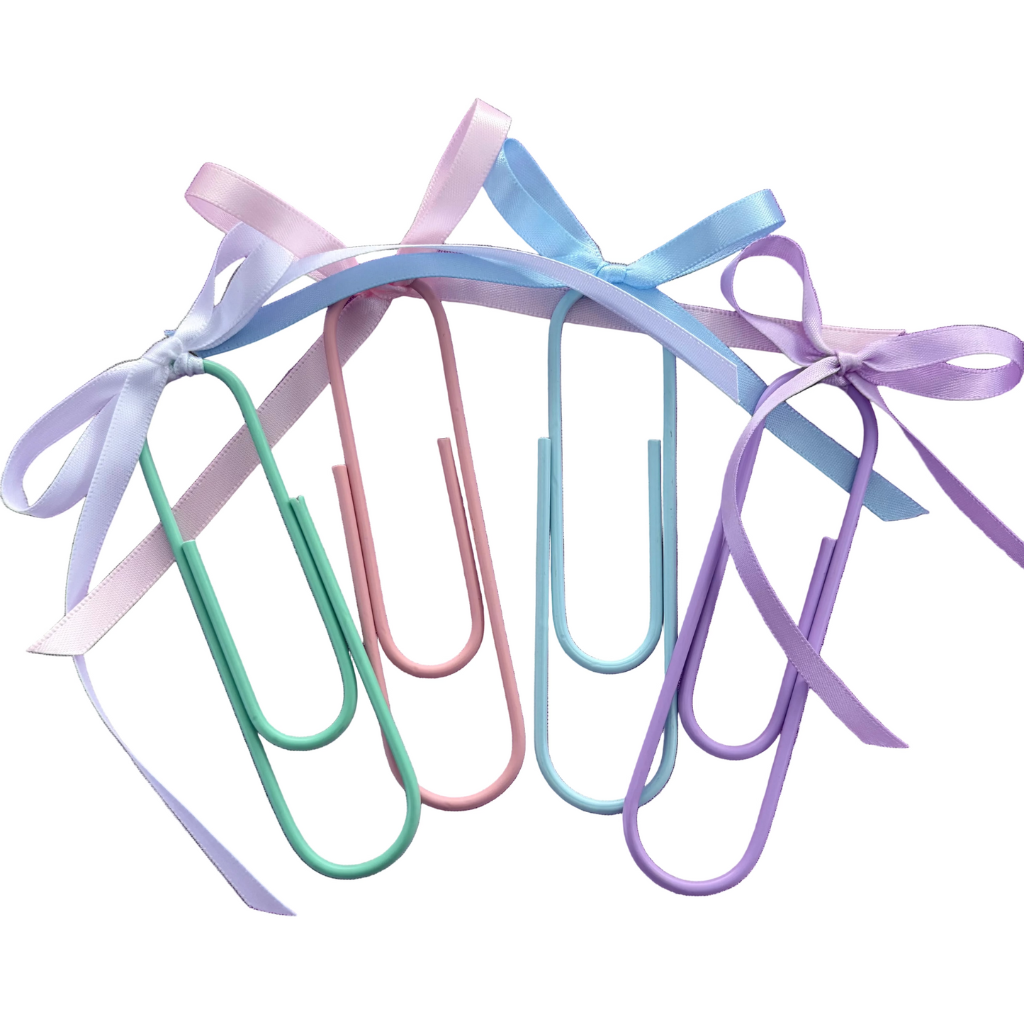 Cute Paper Clip Bookmarks | Satin Bow