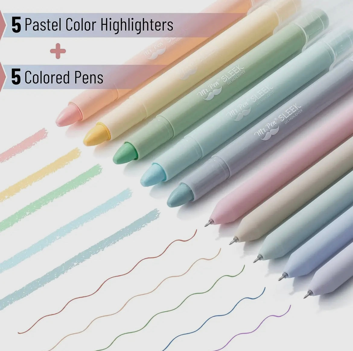 Mr. Pen No Bleed Bible Highlighters & Pens Set