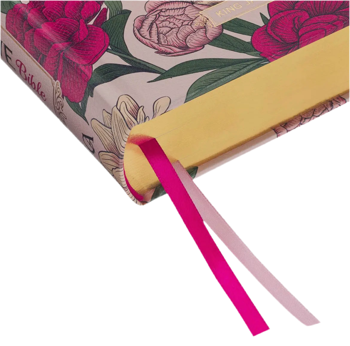 KJV My Creative Bible Hardcover, Pink Floral Print