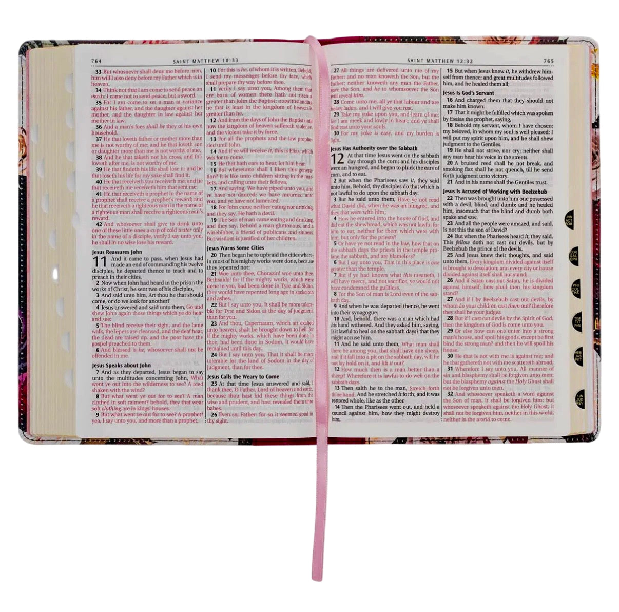 KJV Faux Leather Large Print Bible w/Tabs