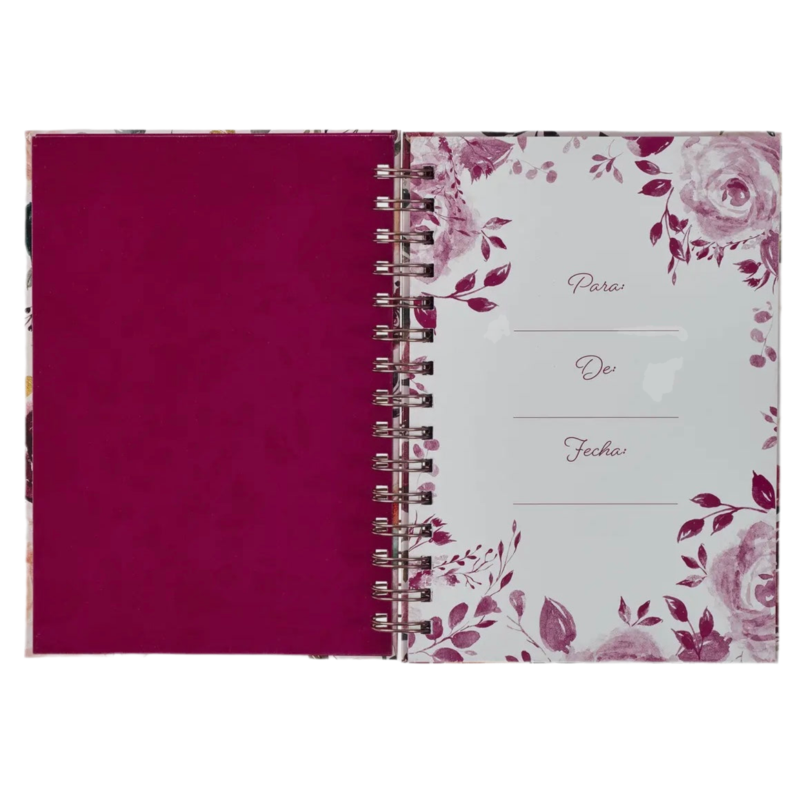 Diario Espiral Rosado Floral Los Planes Jer 29:11