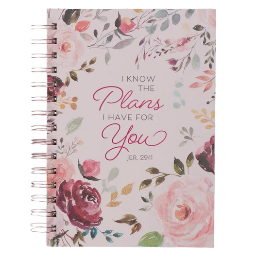 Pink Floral Journal      The Plans Jer 29:11