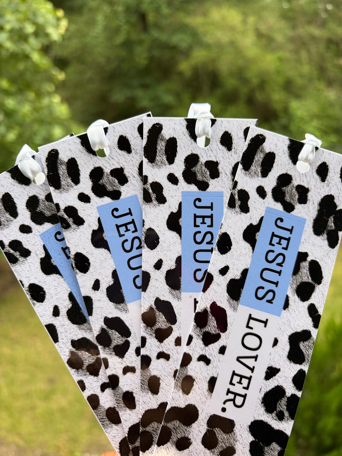 Inspirational Bookmark | Snow Leopard Print