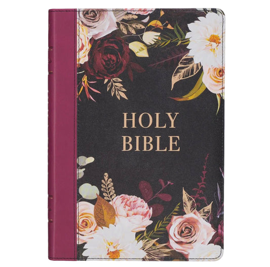 KJV Faux Leather Large Print Bible w/Tabs